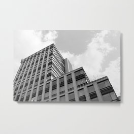 Modern Building Metal Print | Black And White, Blackandwhite, Digital, Photo, Architecture, Film 
