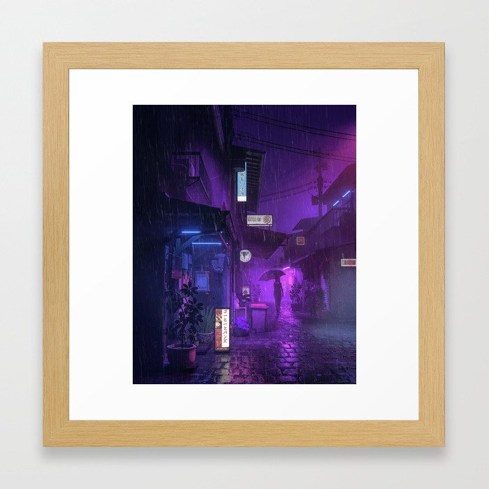 PUURPLE RAIN (everyday 03.06.19) Framed Art Print by beeple | Society6