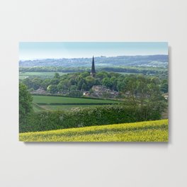 Wentworth  Metal Print | Photo, Yorkshirescenery, Englishlandscape, Rotherham, Church, Englishcountryside, Southyorkshire, Oilseedrapefield, Wentworth, Ruralview 