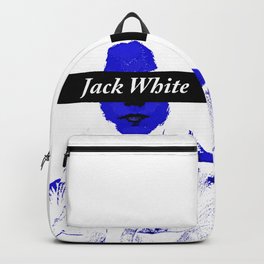 Jack White III. Backpack | Man, White, Logo, Text, Elektro, Black, Electro, Jackwhite, Boardinghousereach, Rockmusic 
