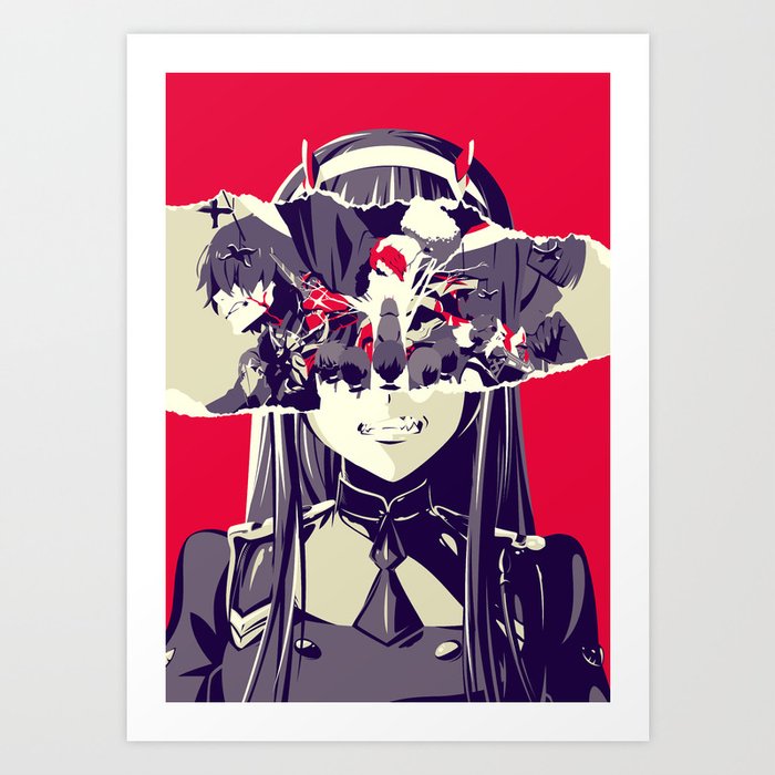 Wallpaper Rage Darling In The Franxx Poster Art Print By Deto15 Society6 Desktop Wallpaper Free