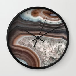 Dragon mouth agate geode Wall Clock | Swirl, Abstact, Gem, Agate, Crystals, Colors, Photo, Color, Nature, Dragon 