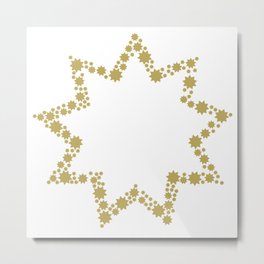 9 Points of Gold Metal Print | Love, People, Graphicdesign, Pop Art, Bahai, Graphic Design 