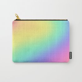 Pastel Rainbow Gradient Curvy Design! Carry-All Pouch | Soft, Lgbtqia, Blurred, Prismatic, Kei, Prettycolors, Rainbow, Kawaii, Graphicdesign, Pastelkei 
