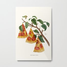 Pizza Plant Metal Print | Pizza, Fastfood, Humour, Popart, Drawing, Digital, Jonasloose, Kitchen, Funny, Food 