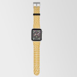 Strokes 02: Tulip Yellow Edition  Apple Watch Band | Graphicdesign, Abstract, Minimal, Strokes, Line, Brush, Autumn, Pop, Modern, Waves 