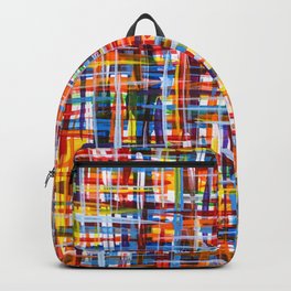 Tangled Strings Backpack | Abstractart, Colorful, Painting, Abstract, Colourful, Acrylic, Color, Multicolour, Colour, Chaos 