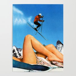 Skiing Time! Poster