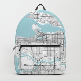 Vancouver City Map of Canada - Circle Backpack