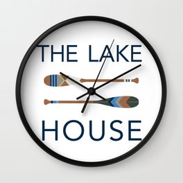 The Lake House Wall Clock | Beachy, Home, Farmhouse, Beach, Painted, Rustic, Graphicdesign, Lakehouse, Coastal, Decor 