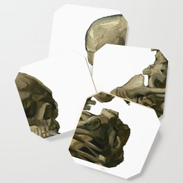 Van Gogh, Head of Skeleton Artwork Skull Reproduction, Posters, Tshirts, Prints, Bags, Men, Women, K Coaster