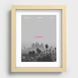 Down Recessed Framed Print