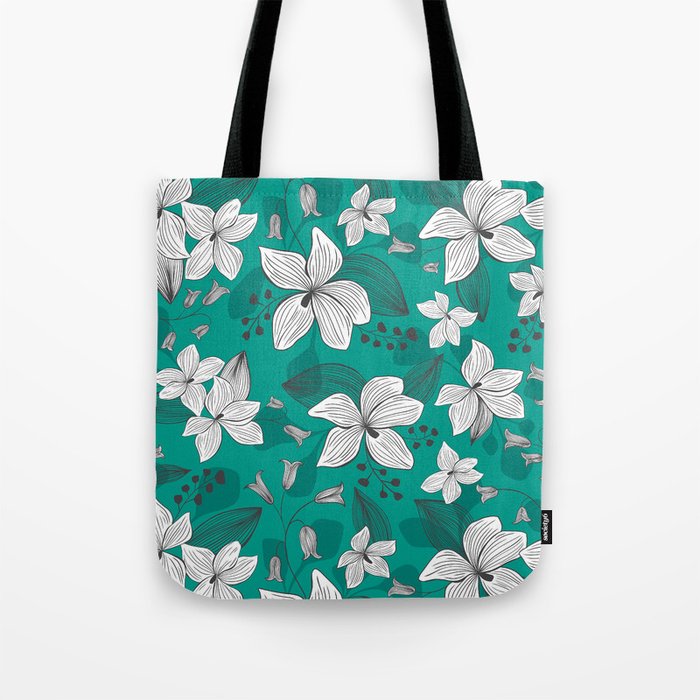 Avery Aqua Tote Bag by Heather Dutton | Society6