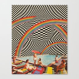 MUSH HEAD Canvas Print | Art, Rainbow, Paper, Psychedelic, Collage, Psych, Arte, Curated, Digital, Artpop 