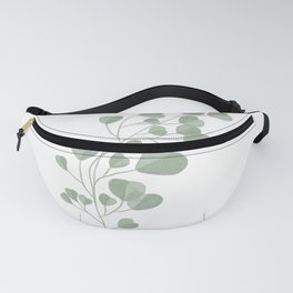 Watercolor Green Plant Fanny Pack