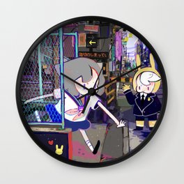 SENPAI. Hi. Wall Clock | Uniform, Painting, Tokyostreets, Kawaii, Japankawaii, Tokyoart, Tokyo, Schoolgirl, Schoolboy, Tokyolights 