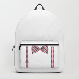 Bow Tie with US Flag Funny Patriotic Wedding  Backpack | Veteran, Pinkbowtie, Bowtie, 4Thjuly, Blackjacket, Classictuxedo, Graphicdesign, Veteransday, Wedding, Usaflag 