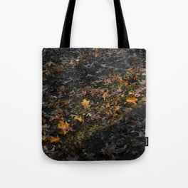 Sunset Leaves Tote Bag