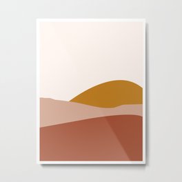 Desert Hills - Abstract Desert Landscape Digital Drawing Metal Print | Minimaldesert, Graphicdesign, Abstractdesert, Digitaldrawing, Digital, Neutraltones, Desertdrawing, Neutralcolors, Desertdigital, Neutraldesert 