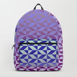 Magic Vibrations (Purple Mint) Backpack | Gradient, Graphicdesign, Dusky, Healing, Blue, Summer, Universe, Pink, Geometric, Love 