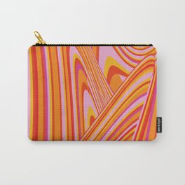 Wave Series p5 Carry-All Pouch | Illustration, Curves, Maximal, Retro, Digital, Iphone 13, Wave, Leandro Pita, Minimal, Graphicdesign 