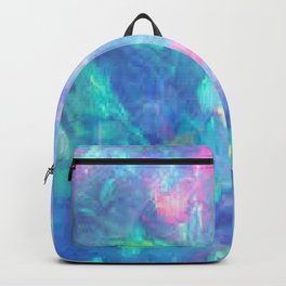 Pink and Purple Opal Backpack | Blue, Colors, Opal, Gem, Pink, Green, Vibrant, Color, Graphicdesign, Purple 