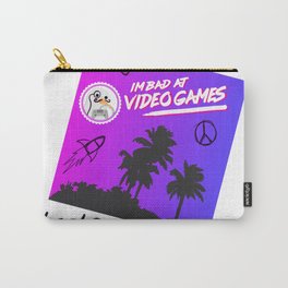 Bad at Videogames Carry-All Pouch | Videogames, Badatvideogames, Illustration, Twitch, Stream, Rav3, Graphicdesign 