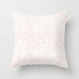 Blush Pink Terrazzo Throw Pillow