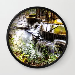 waterfall in forest landscape Wall Clock | Waterfallinforest, Landscape, Digital Manipulation, Forest, Wild, Underwater, Nature, Water, Digital, Photo 
