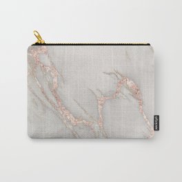 Marble Rose Gold Blush Pink Metallic by Nature Magick Carry-All Pouch | Digital, Agate, Marbel, Painting, Nature, Graphic Design, Marbled, Blush, Photo, Geode 