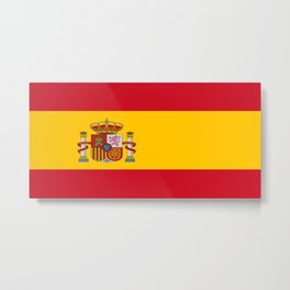 Flag of spain-spain,flag,flag of spain,espana,spanish,espanol,Castellano,Madrid,Barcelona, Metal Print | Aragon, Prado, Cervantes, Mediterranean, Zaragoza, Madrid, Malaga, Barcelona, Lorca, Iberian 