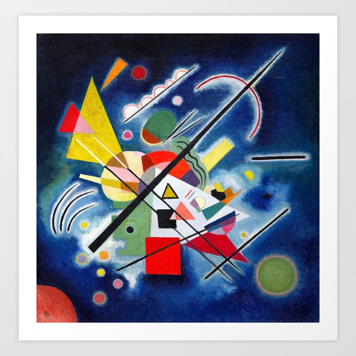 Wassily Kandinsky Blue Painting Abstract Art Art Print By