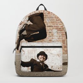 Happiness Is A Dance Backpack | Photo, Optimistic, Dancing, Bliss, Man, Guy, Memory, Music, Curated, Hipster 