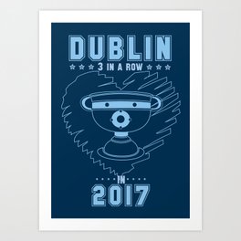 All Ireland Football Champions - Dublin (Navy/Blue) Art Print
