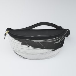 Pleasure Boats On A Sunny Day In Black And White Fanny Pack
