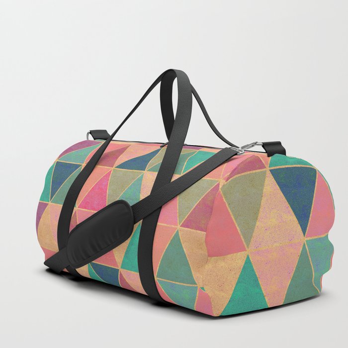 Native motifs pattern with stone effect Duffle Bag by KINK Design ...