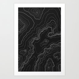 Black & White Topography map Kunstdrucke | Trip, Lines, Graphicdesign, Mountains, Earth, World, Science, Geography, Minimalistic, Map 