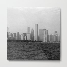 Chicago Metal Print | Blackandwhite, Travel, Lake, Landscape, City, Usa, Architecture, Cityscape, River, Lovechicago 