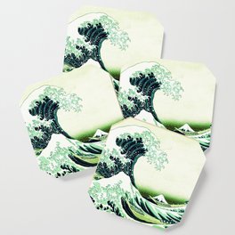 The Great Wave Green Coaster