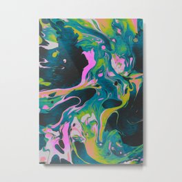 LEECHES & THIEVES Metal Print | Oil, Holographic, Painting, Ink, Glitch, Illustration, Acrylic, Marble, Paint, Graphicdesign 