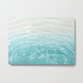 Soft Blue Gray Ocean Dream #1 #water #decor #art #society6 Metal Print | Nature, World Ocean Day, Digital, Swimming Pool, Aqua, Beach Vibes, Reflections, Color, Minimal, Photo 