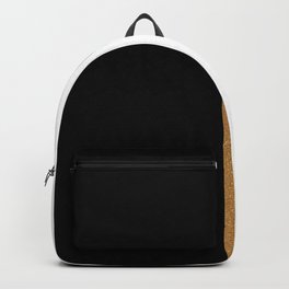 Black white gold Backpack