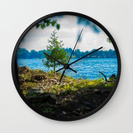 Canadian Wilderness - Kawartha Lakes Wall Clock | Lake, Wilderness, Canada, Photo, Nature, Ontario, Kawarthalakes, Trees 