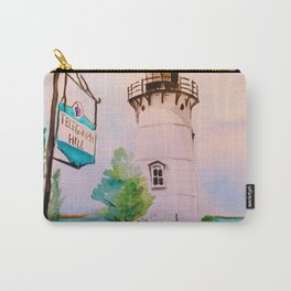 East Chop (Telegraph Hill) Lighthouse Martha's Vineyard Watercolor Carry-All Pouch | Eastchoplight, Realism, Watercolor, Massachusetts, Oakbluffs, Curated, Painting, Illustration, Telegraphhilllighthouse, Watercolorpainting 
