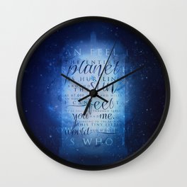 That's who I am | Doctor Who Wall Clock | Typography, Space, Movies & TV, Mixed Media 