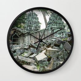 Ta Phrom, Angkor Archaeological Park, Siem Reap, Cambodia Wall Clock | Angkor, Cambodia, Jungletemple, Siemreap, Color, Travelphotography, Temples, Worldheritagesites, Forestsettings, Photo 