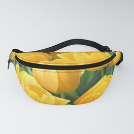 Yellow Tulips Field Fanny Pack