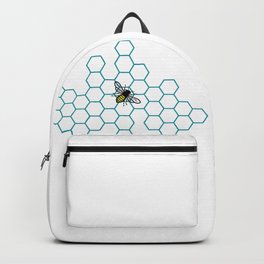 Honeycomb Bee Backpack | Bee, Honeycombdesign, Honey, Hexagondesign, Honeybee, Beedesign, Graphicdesign, Geometricdesign, Honeycomb, Bumblebee 