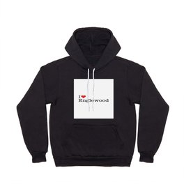 I Heart Englewood, CO Hoody | Co, Colorado, Red, Heart, Typewriter, Englewood, Love, Graphicdesign, White 