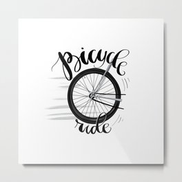 Bicycle Ride Metal Print